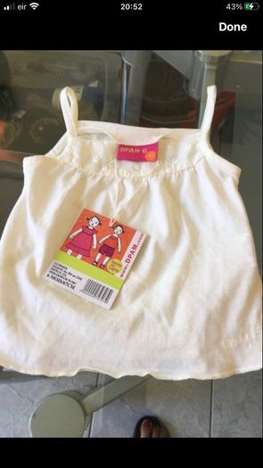 Girls BNWT top 6 mths