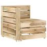 Piece Garden Lounge Set Green Impregnated Pinewood Image 10