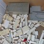 Vintage Lego Blocks 1960s onward wt Patent Pending Pieces White Grey Base Pieces Image 4