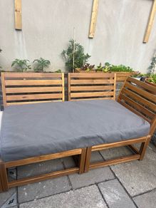 Ikea garden bench cover and cushion fits Nammaro bench
