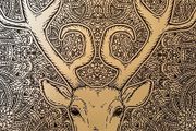 Colouring Christmas canvas
