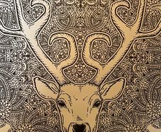 Colouring Christmas canvas