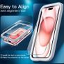 Screen Protector for iPhone 15 6.1-Inch, Tempered Glass Film with Easy Installation Tool, Case-Friendly, HD Clear, 3-Pack Image 5