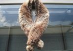 Stunning Long Faux Fur Scarf with Tassels