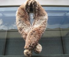 Stunning Long Faux Fur Scarf with Tassels