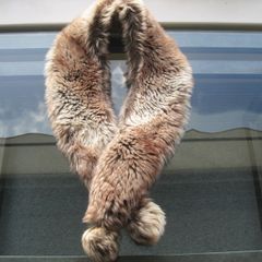 Stunning Long Faux Fur Scarf with Tassels