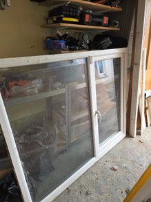 Double glazed PVC window