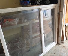 Double glazed PVC window