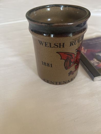 Welsh Rugby union centenary year (1881-1981) mug and CD