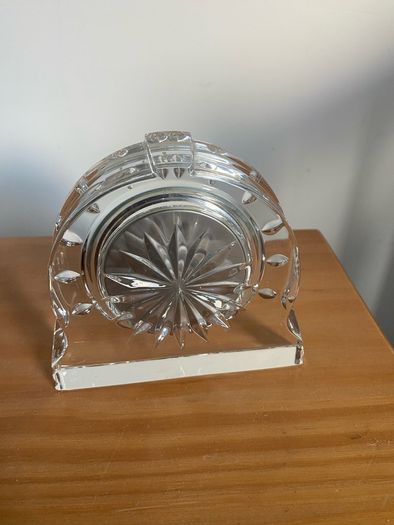 Waterford Crystal Desk Citizen Clock Table Ireland Irish Glass