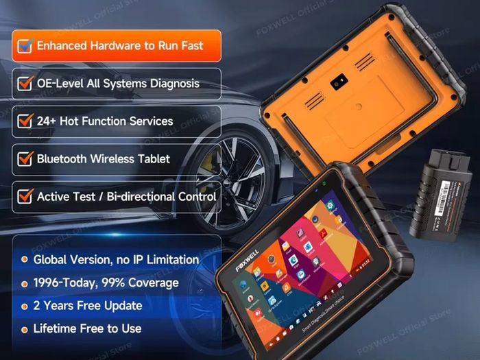 New 2026 FOXWELL GT60 OBD2 Diagnostic Tool All System Bi-directional Car Code Reader 24 Reset Professional OBD 2 Automotive Scanner