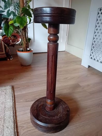 antique french mid century mahogany plant stand