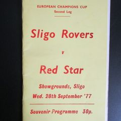 Sligo Rvs. V Red Star Euro Champions Cup