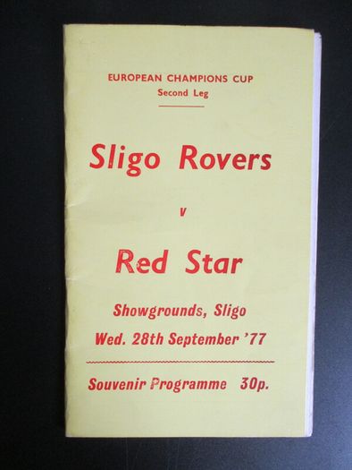 Sligo Rvs. V Red Star Euro Champions Cup