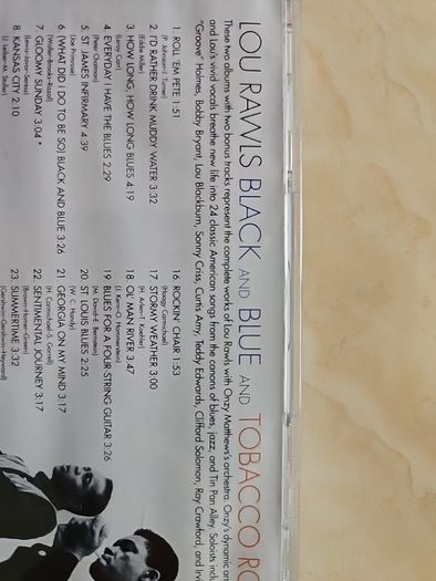 Lou Rawls CD - Black And Blue / Tobacco Road