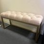 Metal frame velvet bench 100x30 Image 4