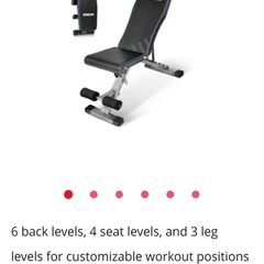 Adjustable weight bench