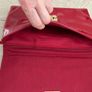 Red Patent Clutch Bag - upcycle? Image 5
