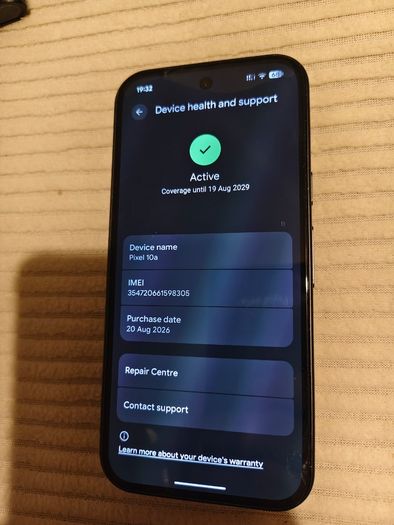 Google Pixel 10a - 7 years of new updates and features, 30+ hours battery, Camera Coach, Gemini Live, Pixel Safe - Obsidian, 256GB