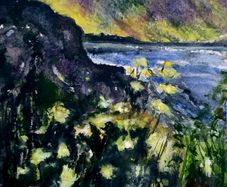 Connemara purple watercolour