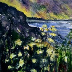 Connemara purple watercolour