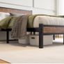 King Size Bed Frame with Wooden Headboard Bed Frames Image 3