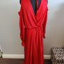 New red satin special occasion dress size Medium Image 9