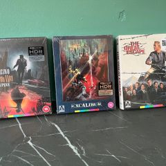 The Great Escape Blu Ray/ Excalibur 4K UHD/ Carlitos Way 4K UHD Limited Edition Box Sets