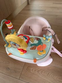 Mamas and Papas Bug 3-in-1 Floor Booster Seat with Activity Tray - Blossom Pink