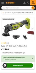 Ryobi 18V One + Multi tool