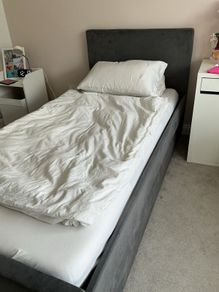 Single bed with pull out 2nd bed frame