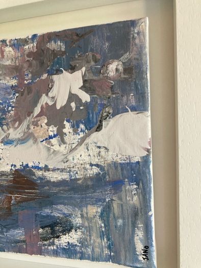 Original Abstract Painting  Glacier Trek Contemporary irish  Art
