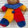 From Playmakers Aminals Bear Dress Up Clown Plush Soft approx. 30 cm. Used Please see photos Image 5