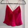 River Island Fuchsia Pink Strappy cropped Party Top Image 2