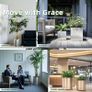 30cm Pots for Plants, Stainless Steel Round Rim Round Planter with Wheels Trolley, Large Plant Pots for Indoor, Outdoor, Business Space, Public Places, Easy to Clean and Move Image 4