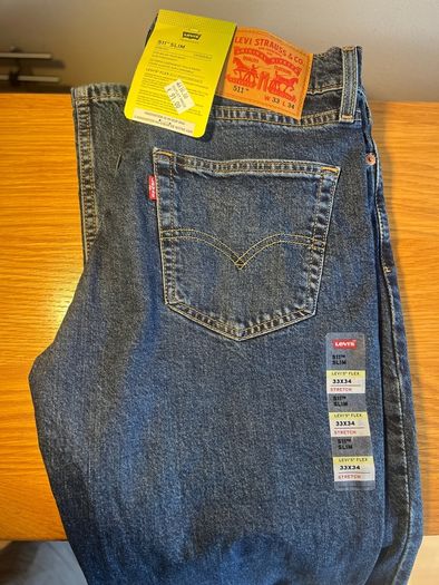LEVIS 511 W33 L34 slim men's denim jeans