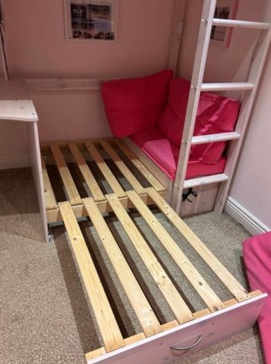 Bunk bed with sofa pull out bed