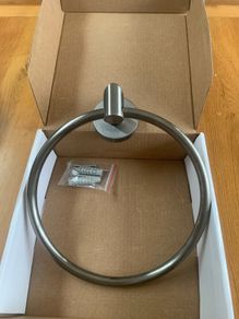 Gunmetal towel ring