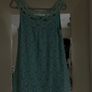 Mint Green Lace Sleeveless / Boho Mini Dress Image 2