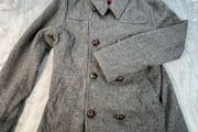 Ted Baker London Mens Grey Wool Blend Peacoat Jacket Size 3