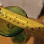 Vintage  green glass decanter, tavern bar decor, wine carafe Or as vase. 75 ml. Image 4