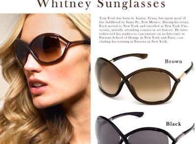 Tom Ford Brown Whitney Sunglasses with case 100% authentic