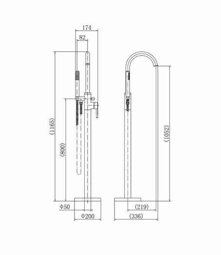 Freestanding Bath tap