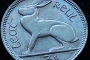 [#222] - Ireland 1967 | Irish 3d | Three Pence | Hare | KM.12a | UNC