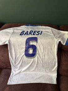 Franco Baresi signed Italy away jersey