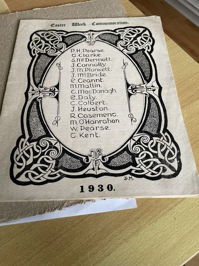Easter Week Commemoration 1930 Authentic not a copy !