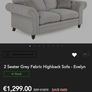 4 + 2 seater Evelyn sofa's from Ez living furniture. Image 5