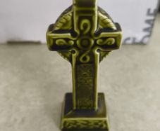 Irish  Celtic Cross Green Ceramic made in Ireland