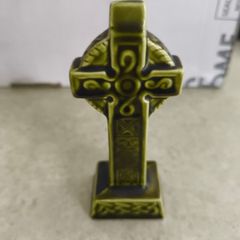 Irish  Celtic Cross Green Ceramic made in Ireland