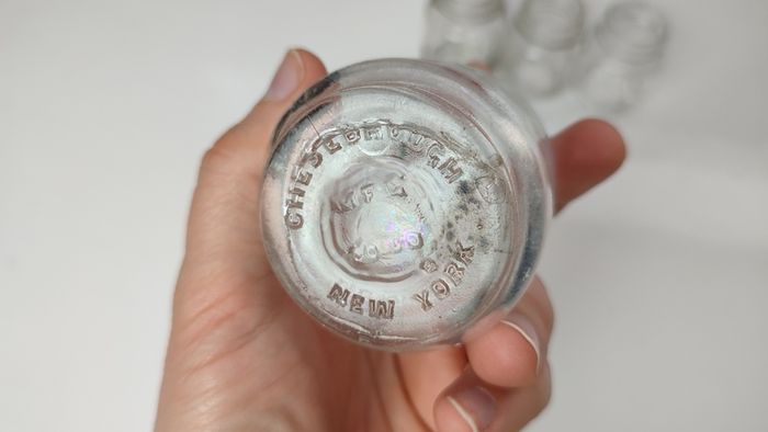 405 - Set of 4 Vintage Chesebrough New York Collectible Decorative Jars